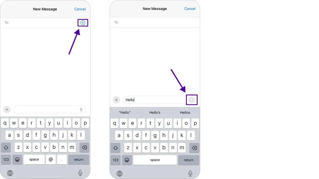 how to send a text to multiple contacts in a group message from your iPhone screenshot