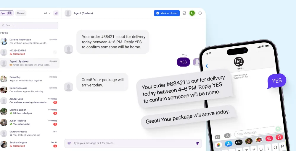 what is voip texting