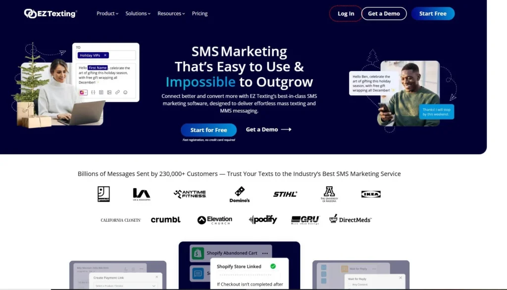 EZ Texting: Best for creating campaigns with images