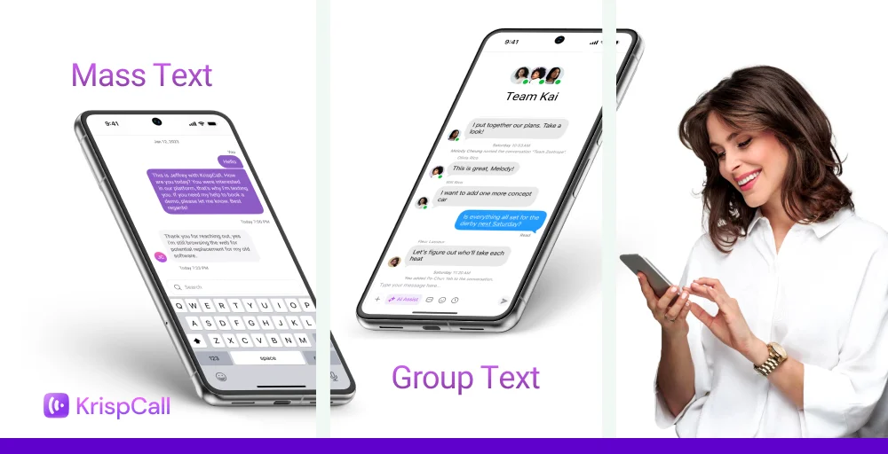 mass text vs group text