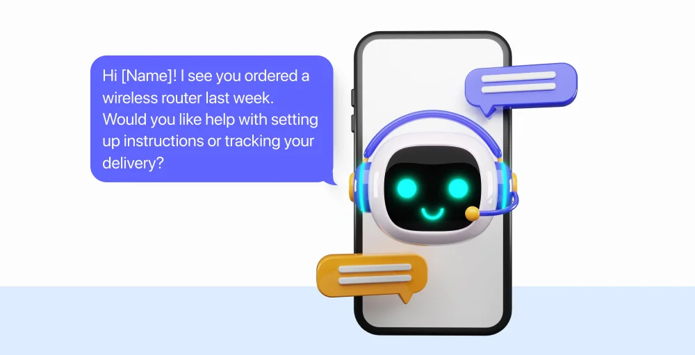 personalized message through chatbots