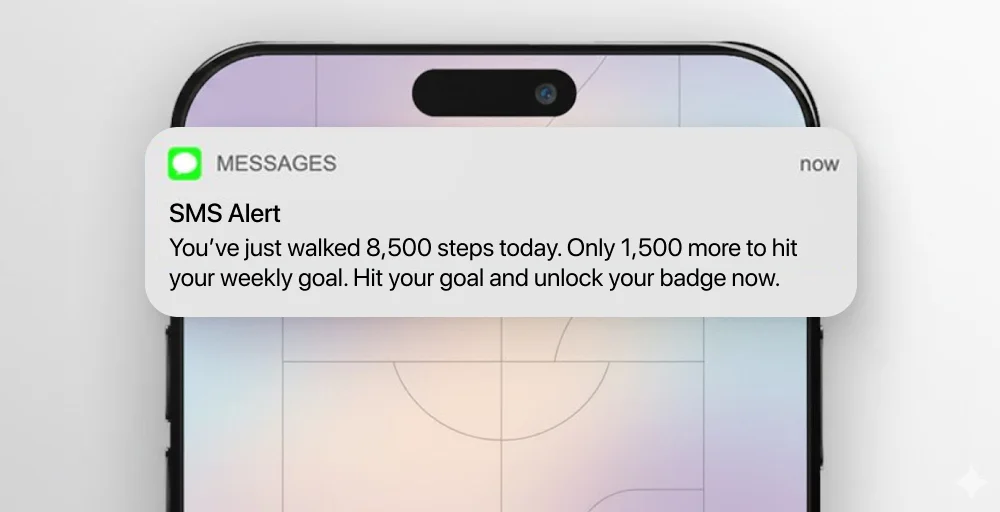 personalized message through sms