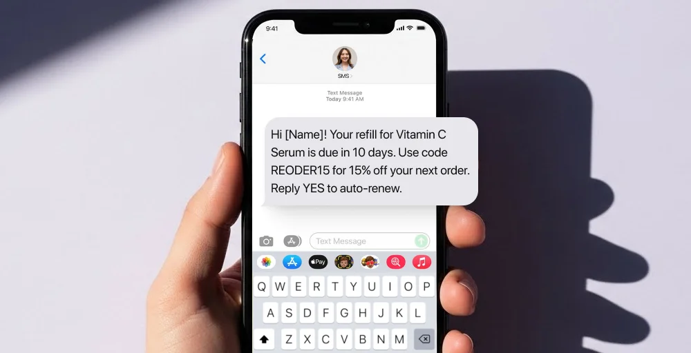 personalized messaging screenshot