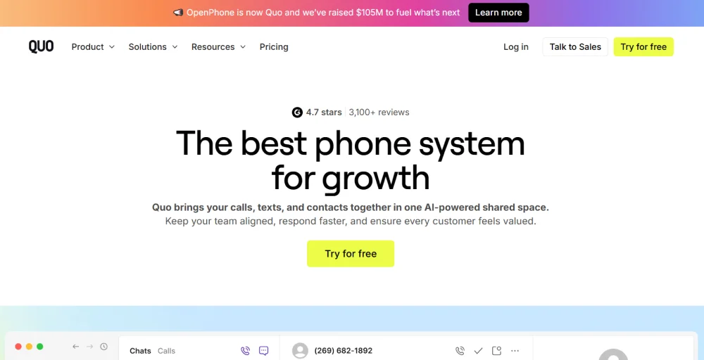 quo call transcription software