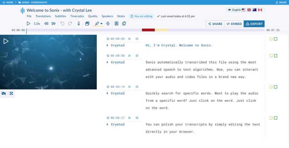sonix call transcription software
