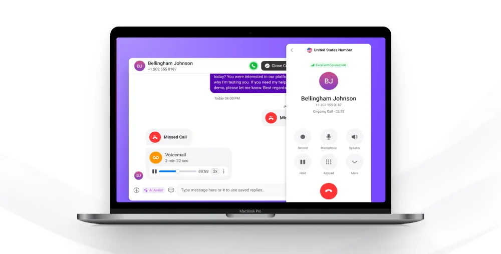 KrispCall softphone for mac