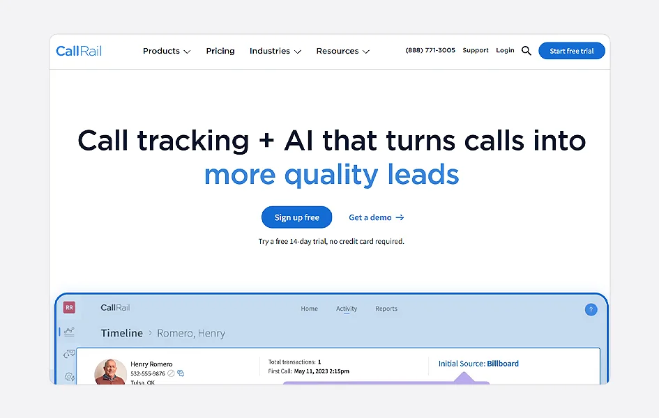 Callrail as a best call routing software