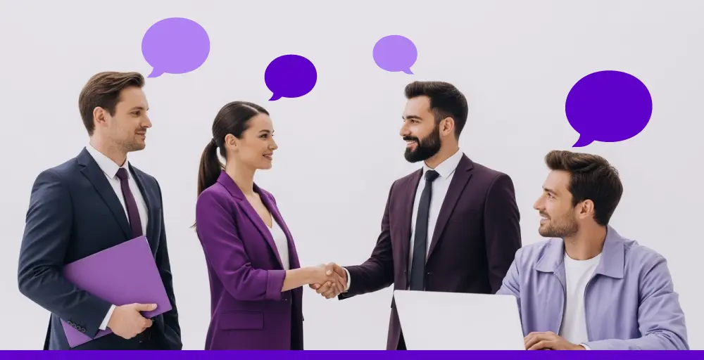 Business communication for the exchange of information