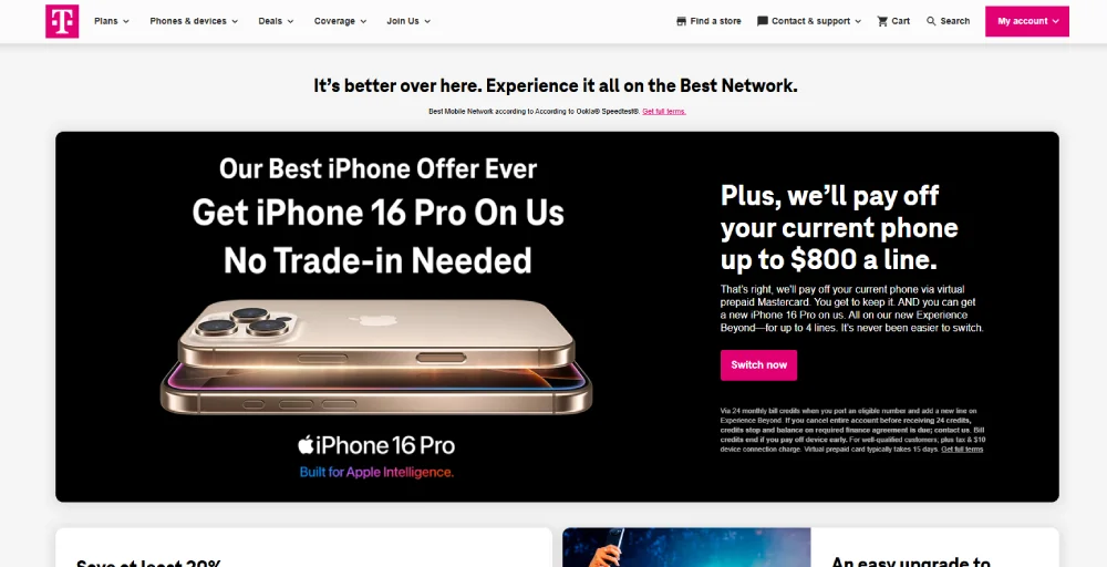 small business cell phone plans: t-mobile app