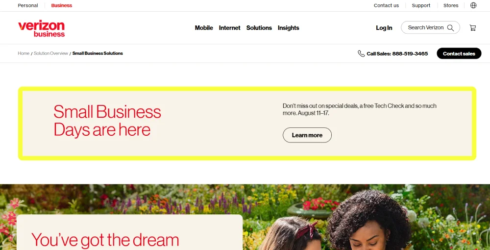 small business cell phone plans: verizon app
