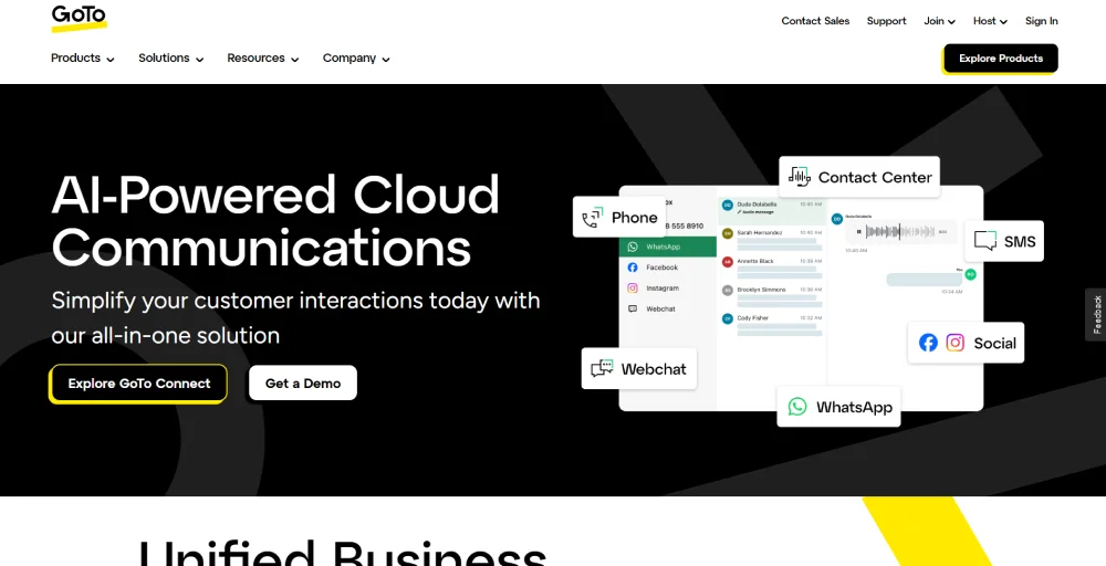 GoTo connect as a unified communication platform