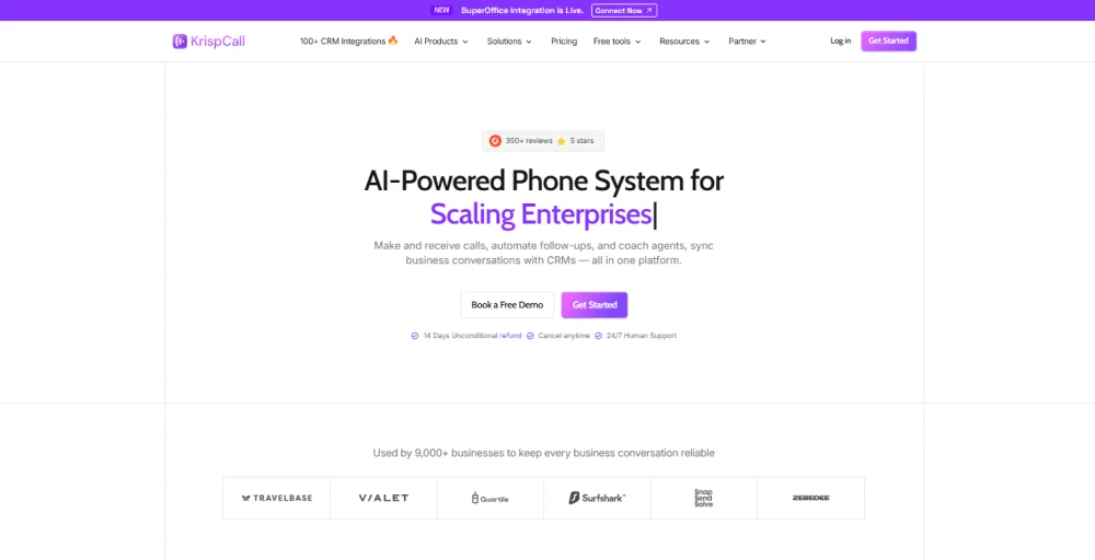 KrispCall as a phone system for plumbing businesses