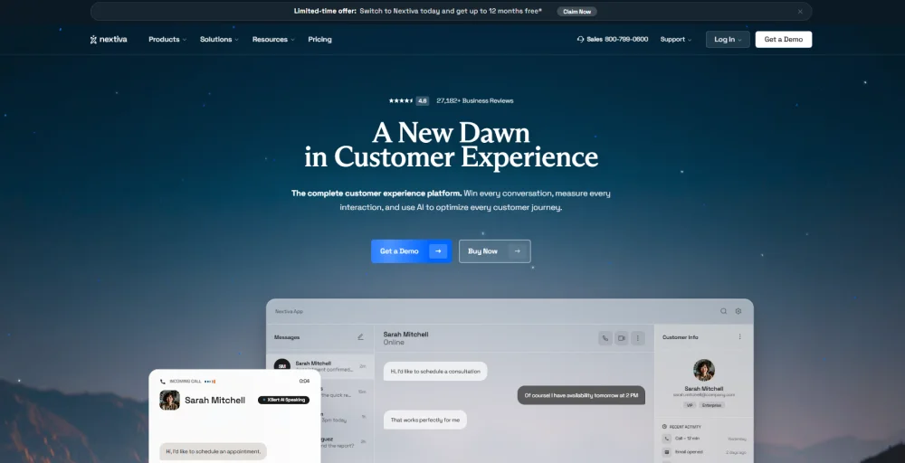 Nextiva as a best phone system provider for plumbers