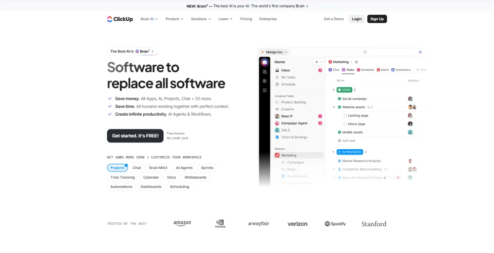 ClickUp ai communication tools