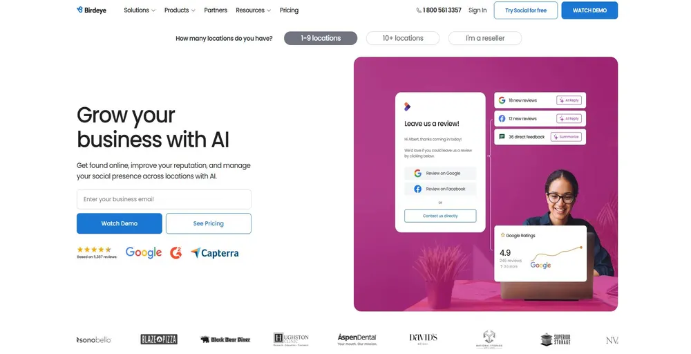 Birdeye customer experience software
