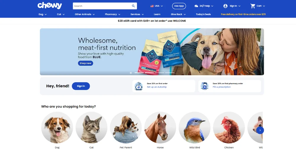 chewy example of outstanding customer service