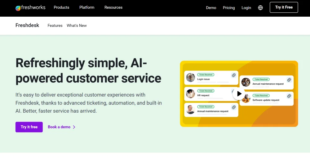 freshworks customer experience software