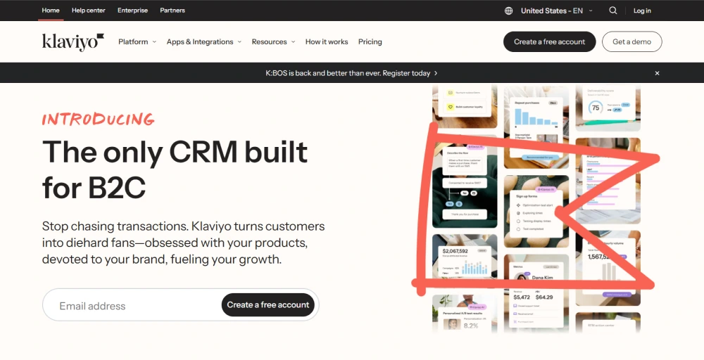 klaviyo customer engagement software