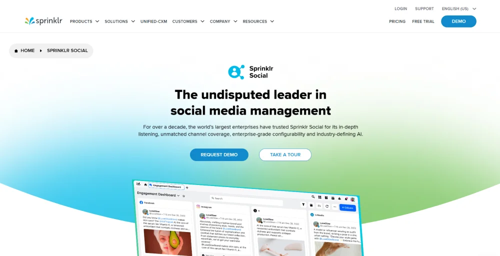 sprinklr customer experience software