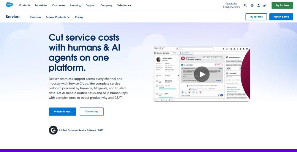 Salesforce service cloud