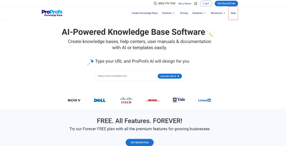 proprofs knowledge base