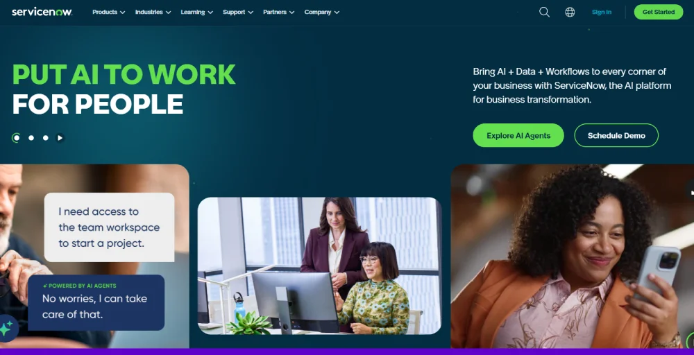servicenow customer service software