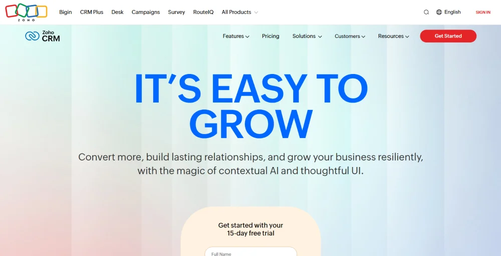 zoho CRM