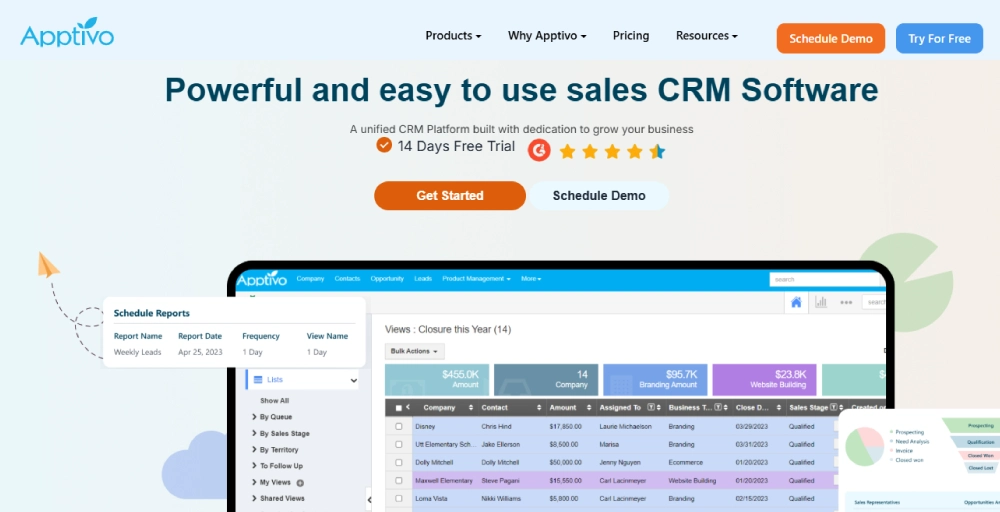 Apptivo Best for customization on a budget