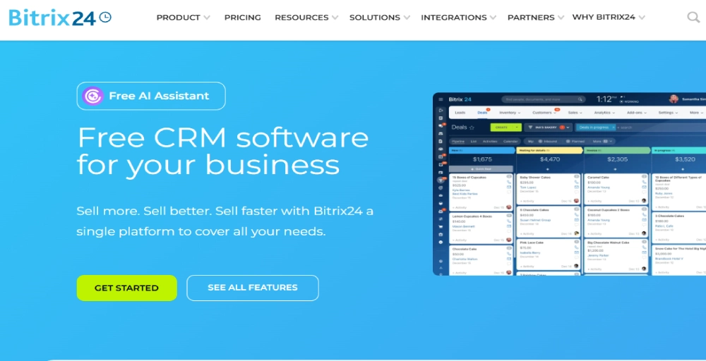 Bitrix24 Best for all-in-one team collaboration