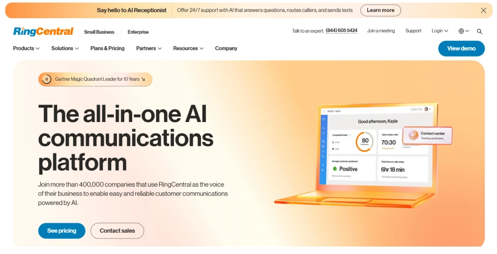 RingCentral offering VoIP salesforce Integration