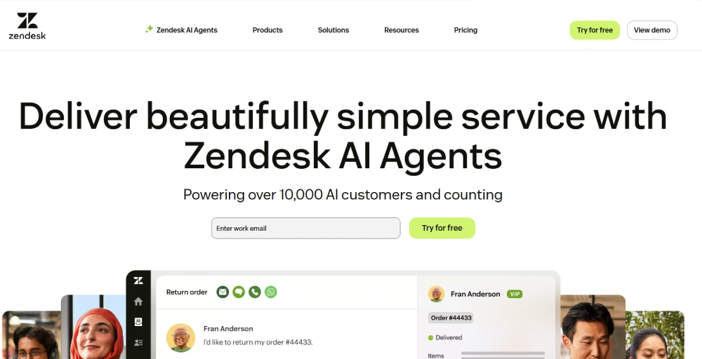 Zendesk Best for support-focused contact centers