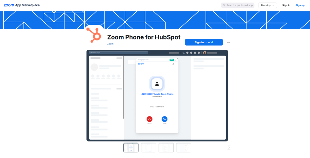 best hubspot voip integration: zoom phone