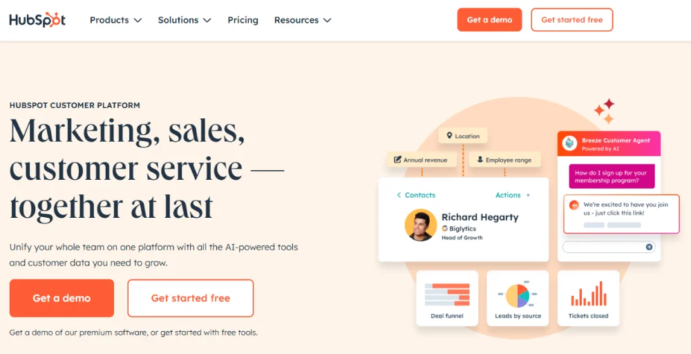 hubspot crm integration platform