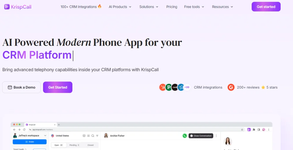 krispcall crm integration