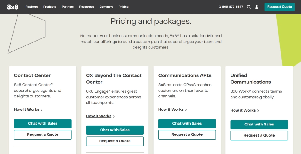 8x8 plans and pricing overview