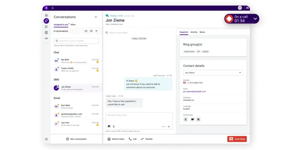 Talkdesk - CloudTalk  alternative