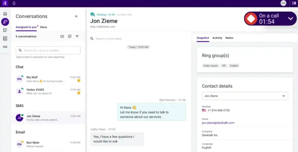 talkdesk as callhippo alternatives