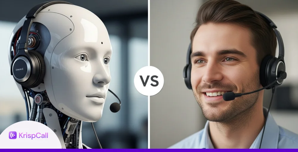 ai voice assistant vs human agent