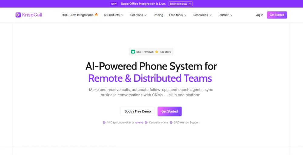 KrispCall as the alternative to unitel voice
