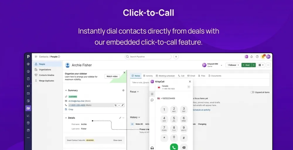 KrispCall — Best for remote and distributed sales teams