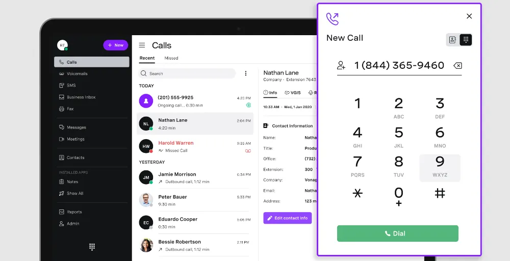 Vonage — Best for teams wanting an established telecom brand
