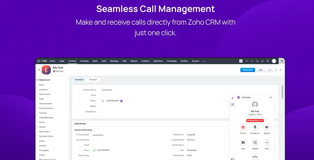 krispcall — best for affordable contact centers