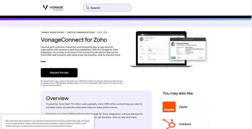 vonage — best for custom programmable workflows