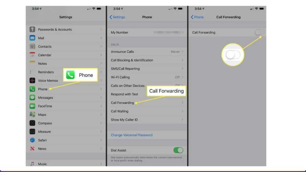 How to turn off call forwarding on iPhones