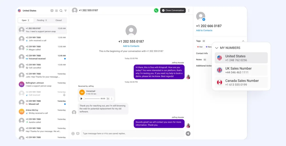 How to find call log details & history with KrispCall