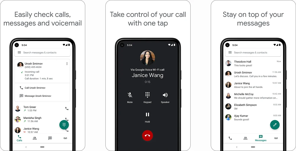 Google voice mobile app