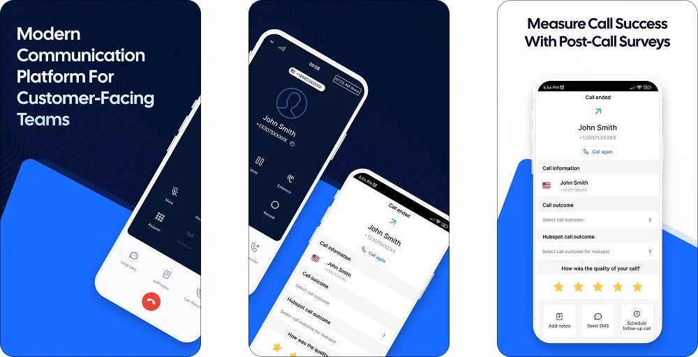 JustCall mobile app