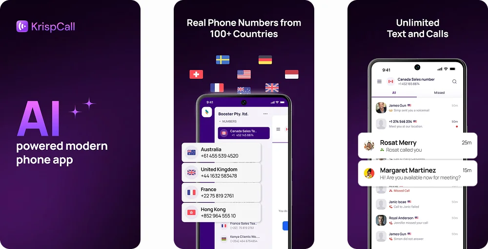 KrispCall mobile app