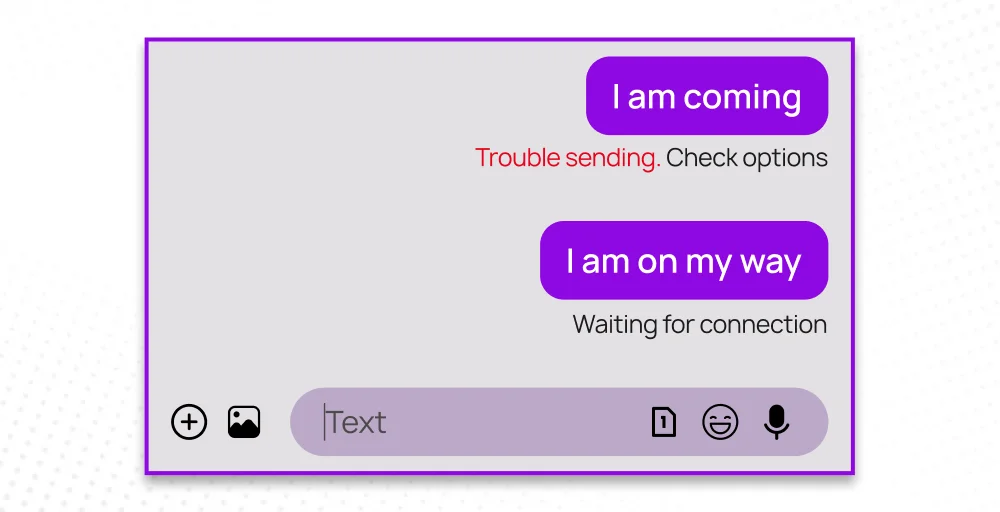 Why are my message sending but not delivered
