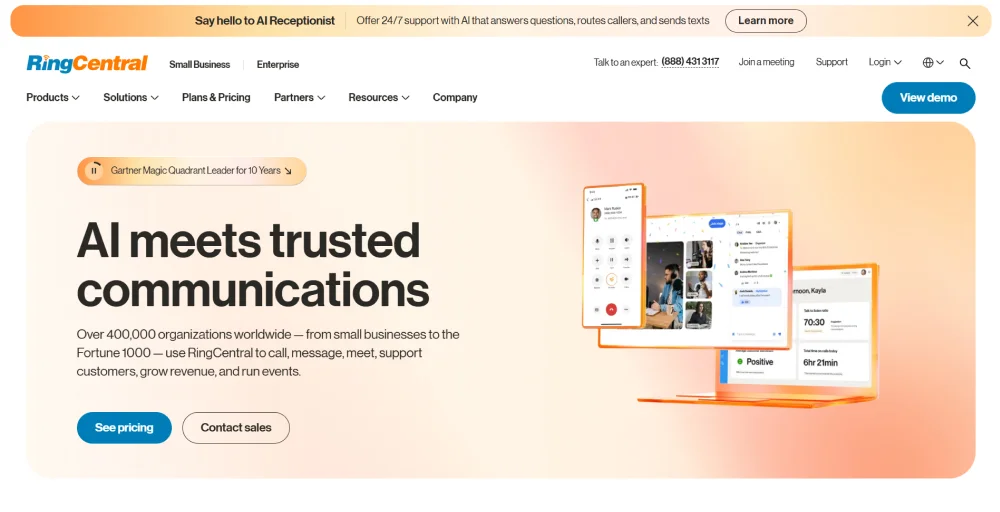 ringcentral as a voip app